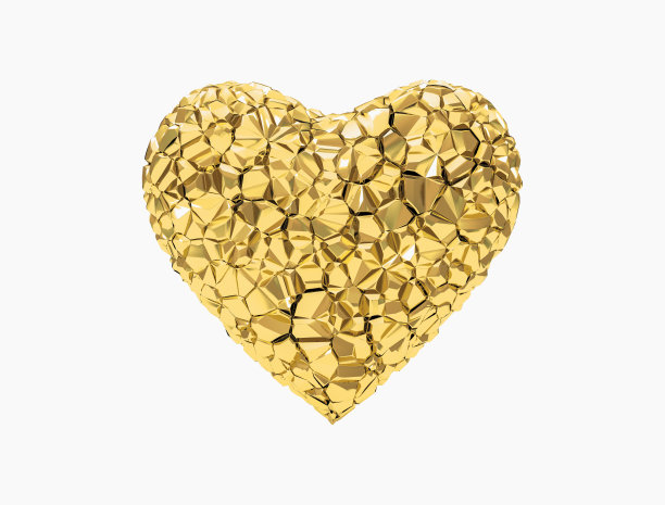 金色的心图片下载