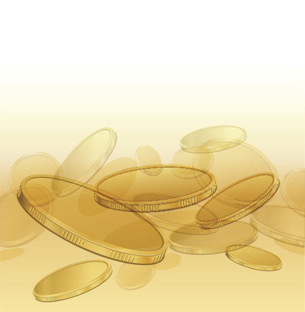 用金币创作的抽象作品图片下载