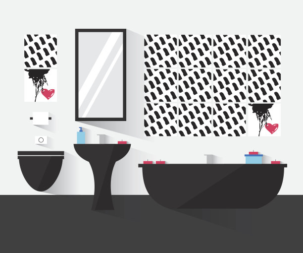 现代浴室内部图片下载