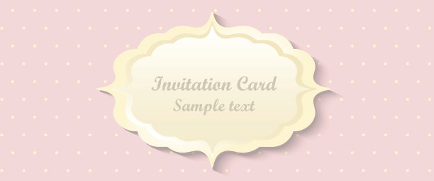 经典浪漫的邀请设计。向量。图片下载