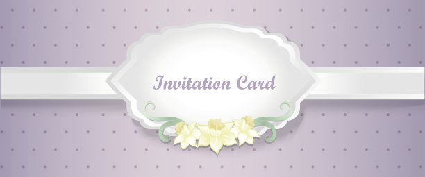 浪漫的邀请设计。那喀索斯图片下载