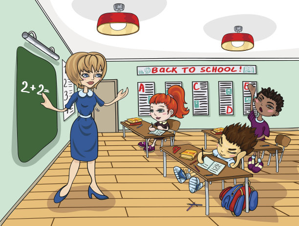 关于学校主题的插图。图片下载