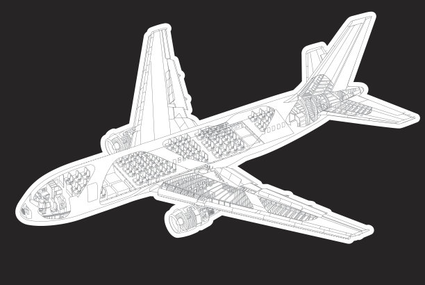等距飞机和内部细节-插图图片下载