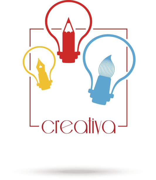 创意灯泡的概念符号设计海报传单图片下载