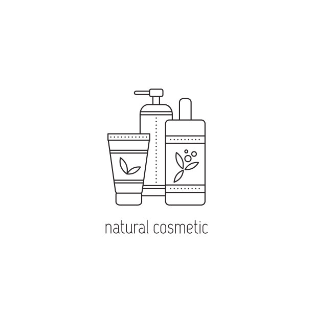 天然化妆品系列图标图片下载