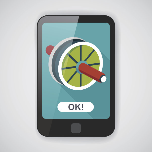 练习长阴影的滚轴图标，eps10图片下载