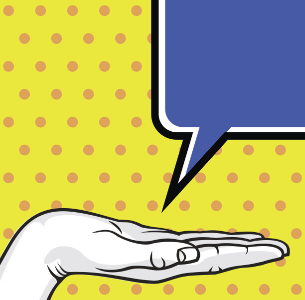 女性女性手握波普艺术海报图片下载