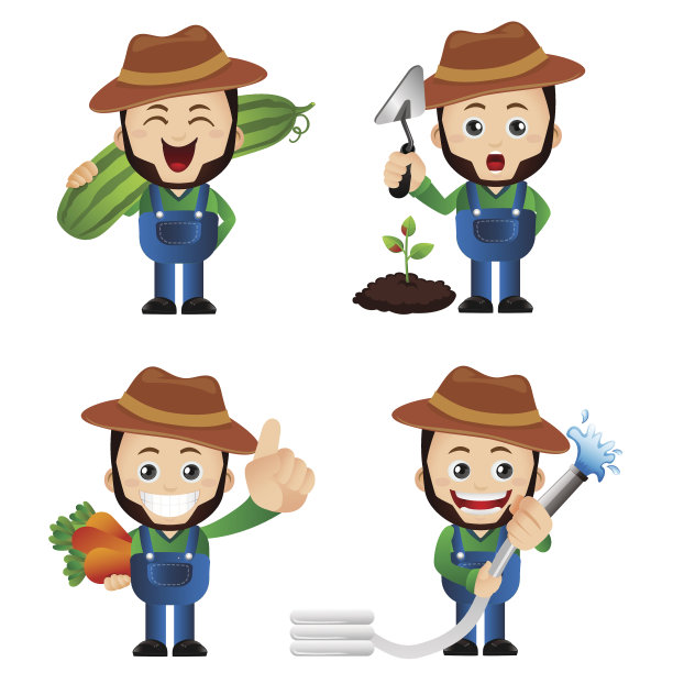 可爱的一套-一套园丁图片下载