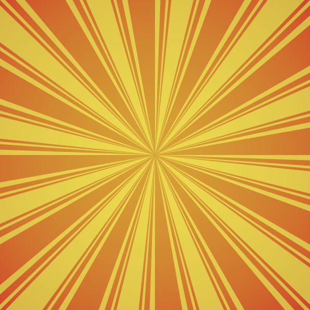 红黄色爆发背景。素材图片