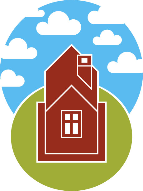 简单的房子矢量插图，乡村的想法。摘要图片下载