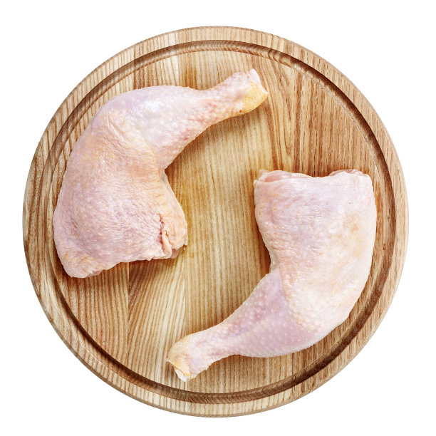 鸡腿孤立在白色图片下载