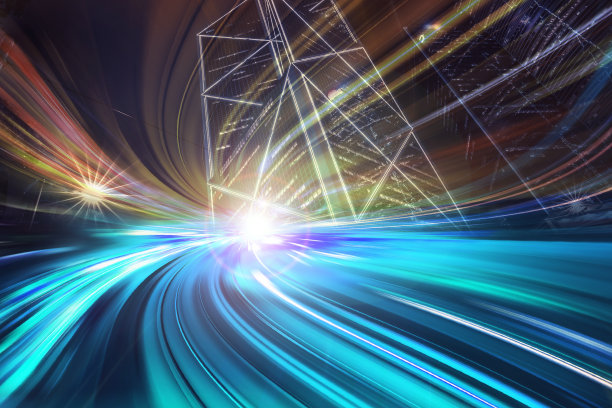 运动灯光效果的城市夜晚背景图片下载