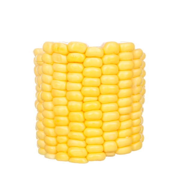 切片玉米孤立在白色图片下载