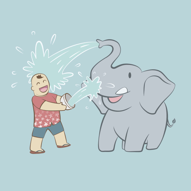 小象与游客图片下载