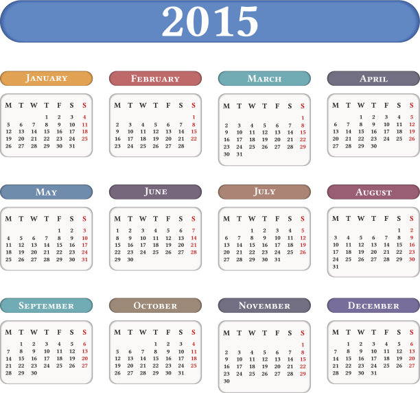 2015年日历图片下载