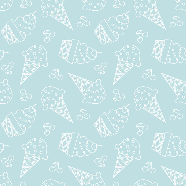 冰淇淋无缝图案图片下载