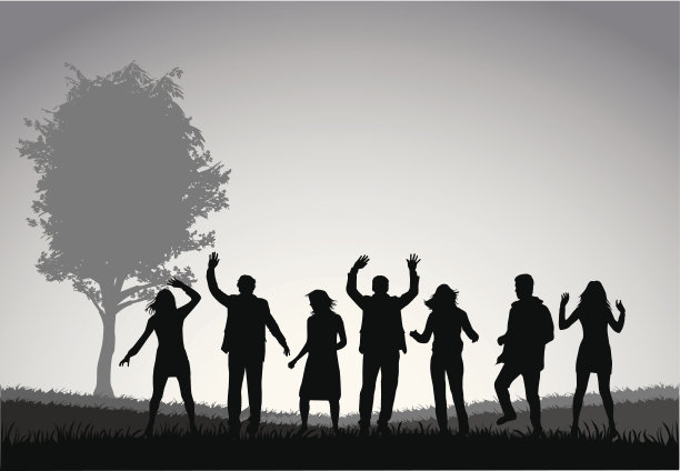 跳舞的轮廓图片下载