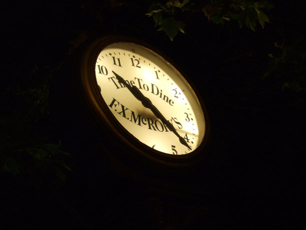 黑暗中的时钟图片下载