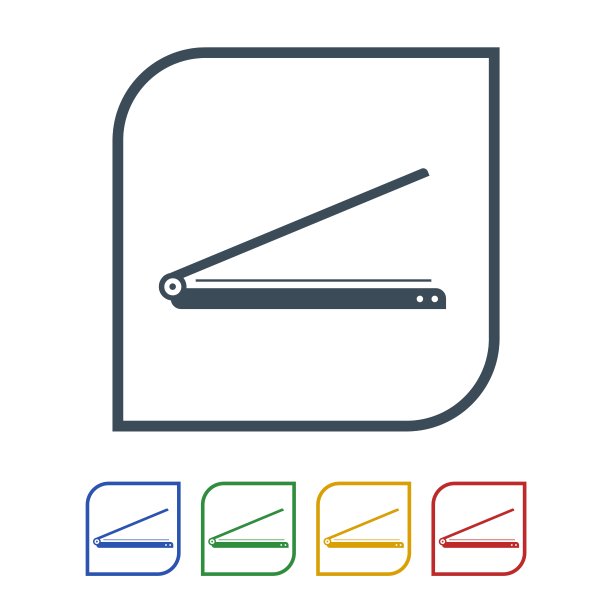 扫描仪图标隔离在白色背景图片下载