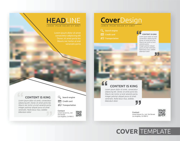 摘要商业与企业封面设计布局图片下载