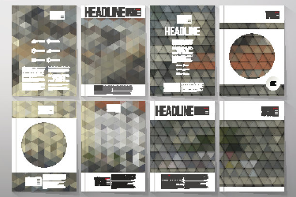 小册子、传单或小册子的业务模板。城市景观。集合图片下载