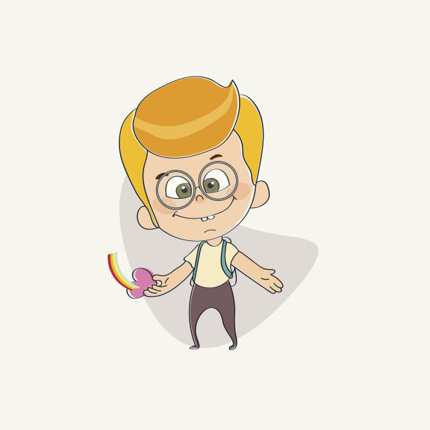 有趣可爱的小男孩的性格图片下载