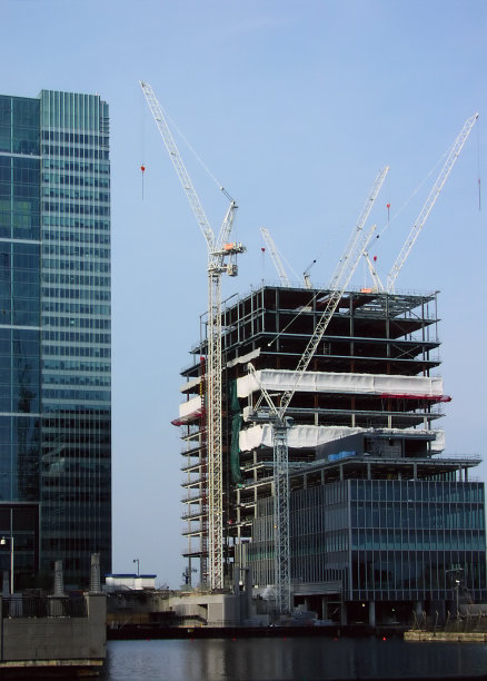 金丝雀码头建筑工地图片下载