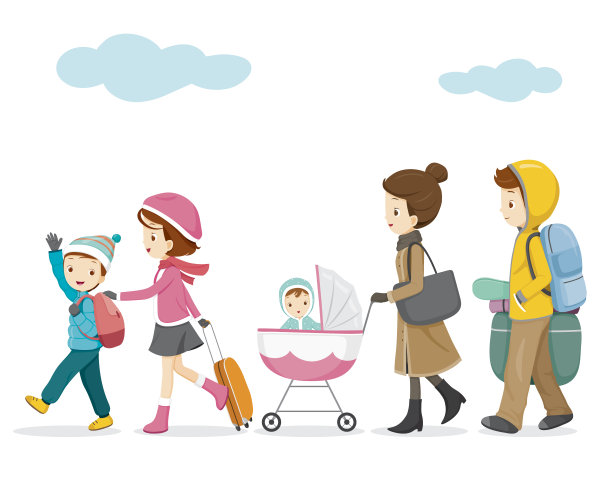 家庭徒步旅行图片下载