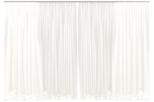窗帘孤立在白色背景上。图片下载