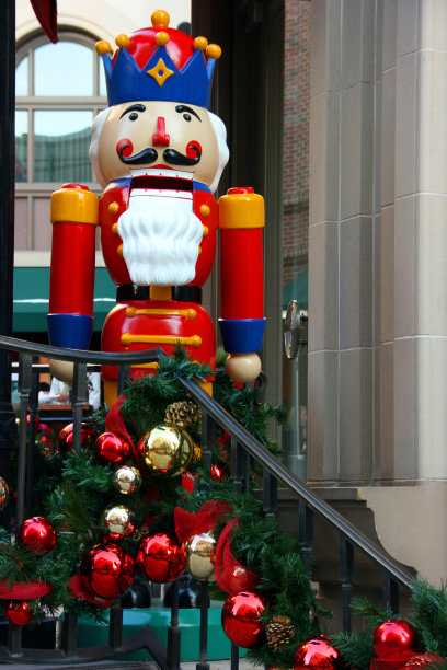 圣诞装饰品和胡桃夹子图片下载