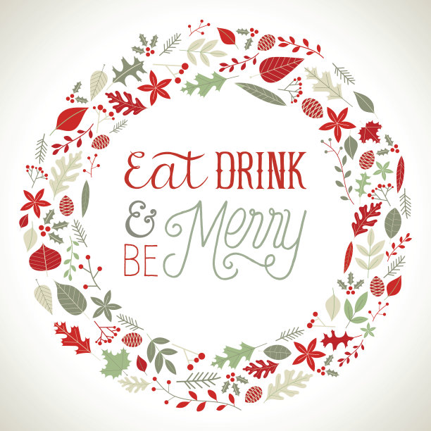 圣诞花环的背景图片下载