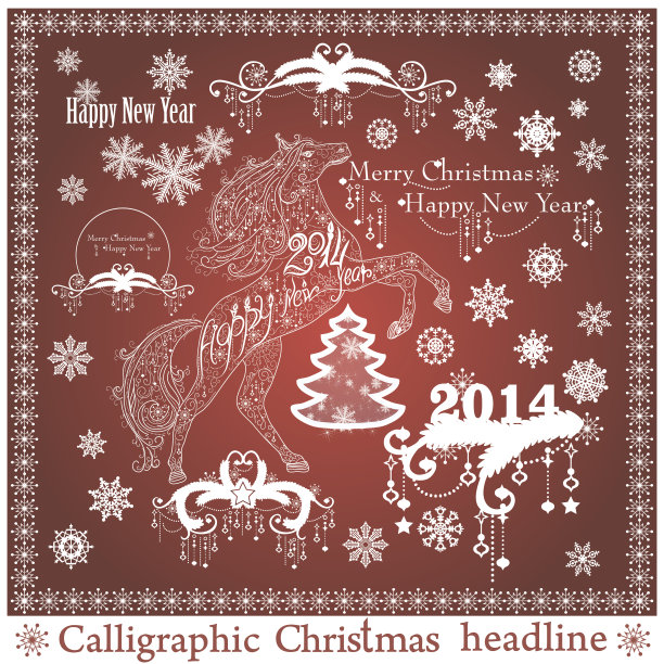 向量组的圣诞节标题图片下载