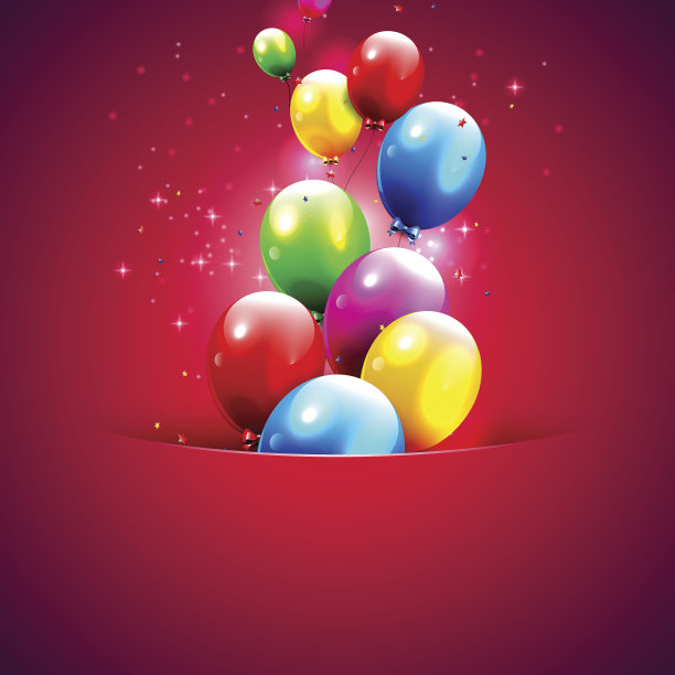 彩色气球图片下载