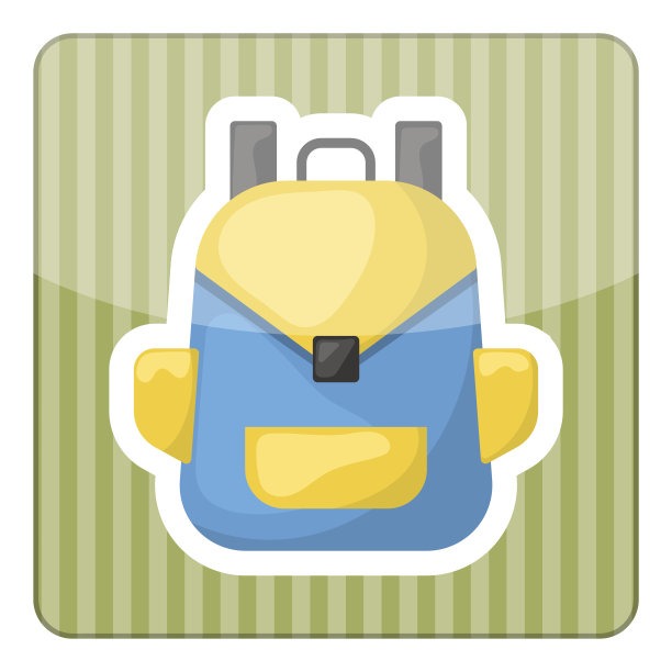 背包彩色图标图片下载