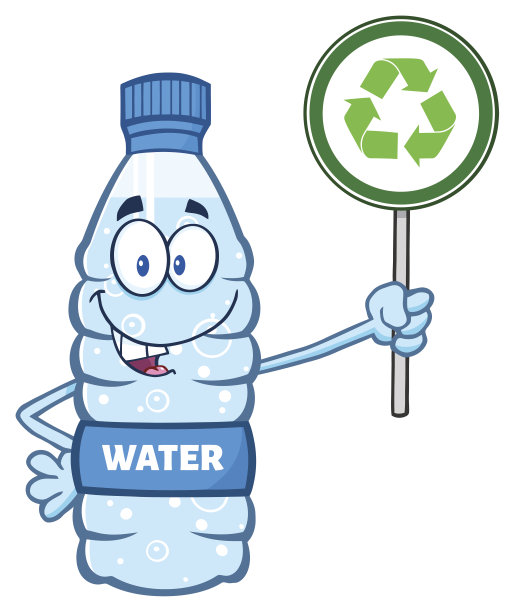 有回收标志的水瓶图片下载