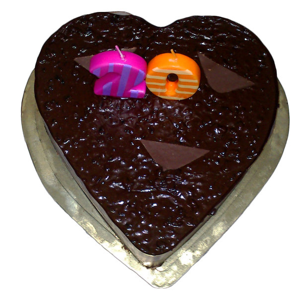 心形巧克力生日蛋糕图片下载