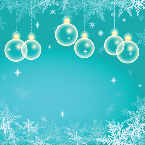 圣诞球冬季假日插图。图片下载