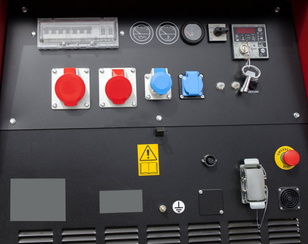 工程机械的仪表盘和控制器。图片下载