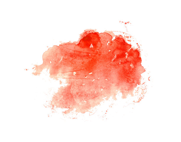 手绘水彩洗在明亮的红色图片下载