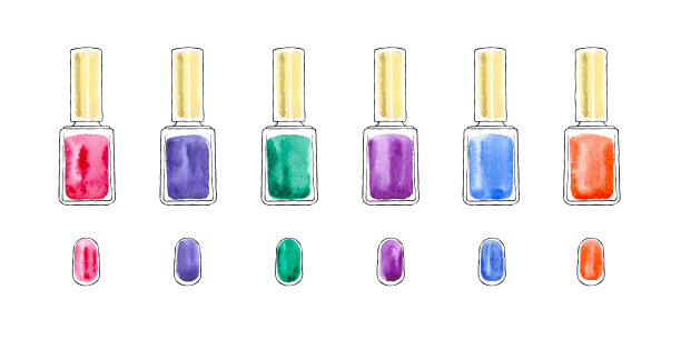 一套水彩指甲油图片下载