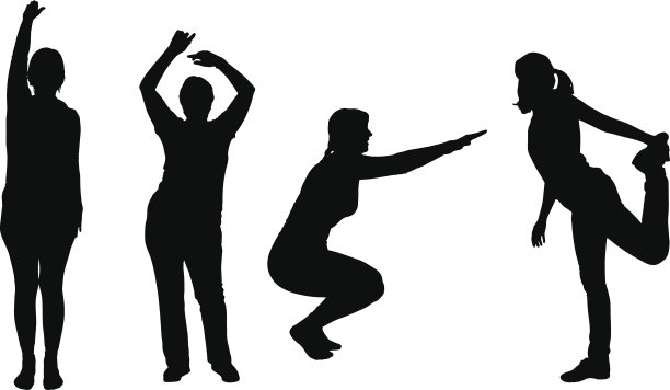 一个女人的矢量剪影。图片下载