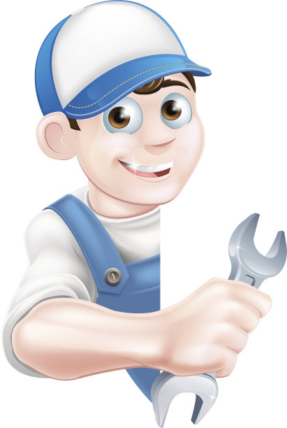 卡通人机械师水管工图片下载
