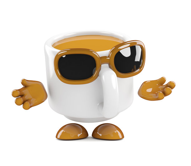 咖啡杯耸了耸肩图片下载