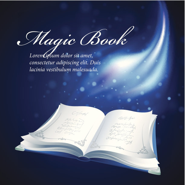 矢量插图的魔法书图片下载