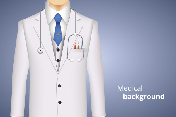 实验室白大褂医学背景图片下载