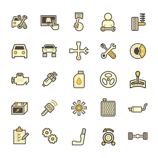 汽车修理工图标图片下载