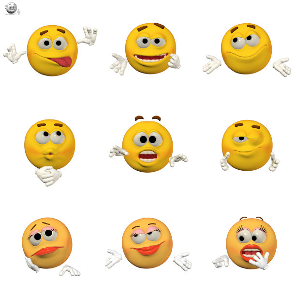滑稽的表情符号集图片下载
