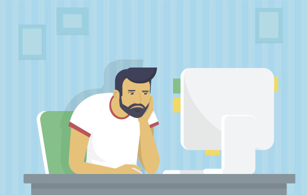 人类正在和计算机一起工作素材图片