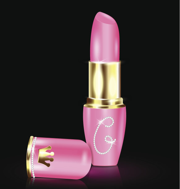 迷人的粉红色口红图片下载