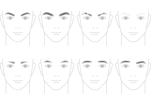 男人眉毛的形状图片下载